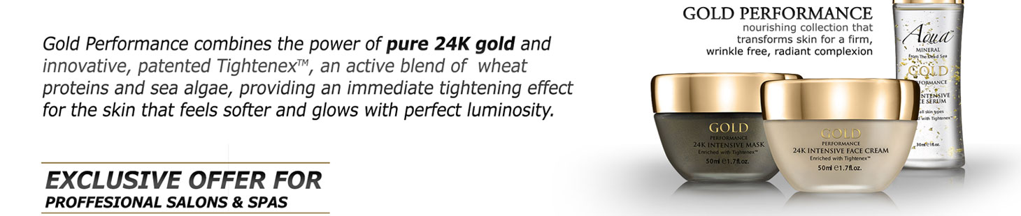 Gold Performance combines the power of pure 24k gold and innovative, patented Tightenex, and active blend of wheat proteins and sea algae, providing and immediate tightening effect for the skin that feels softer and glows with perfect luminosity